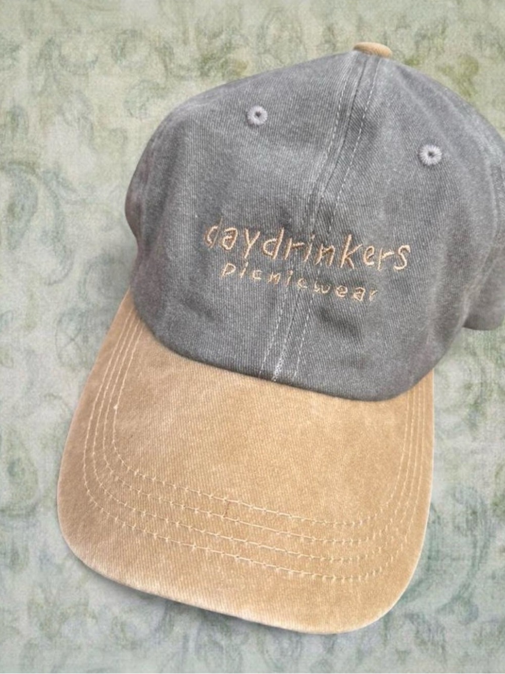 Two-Tone Cap - Gray & Tan